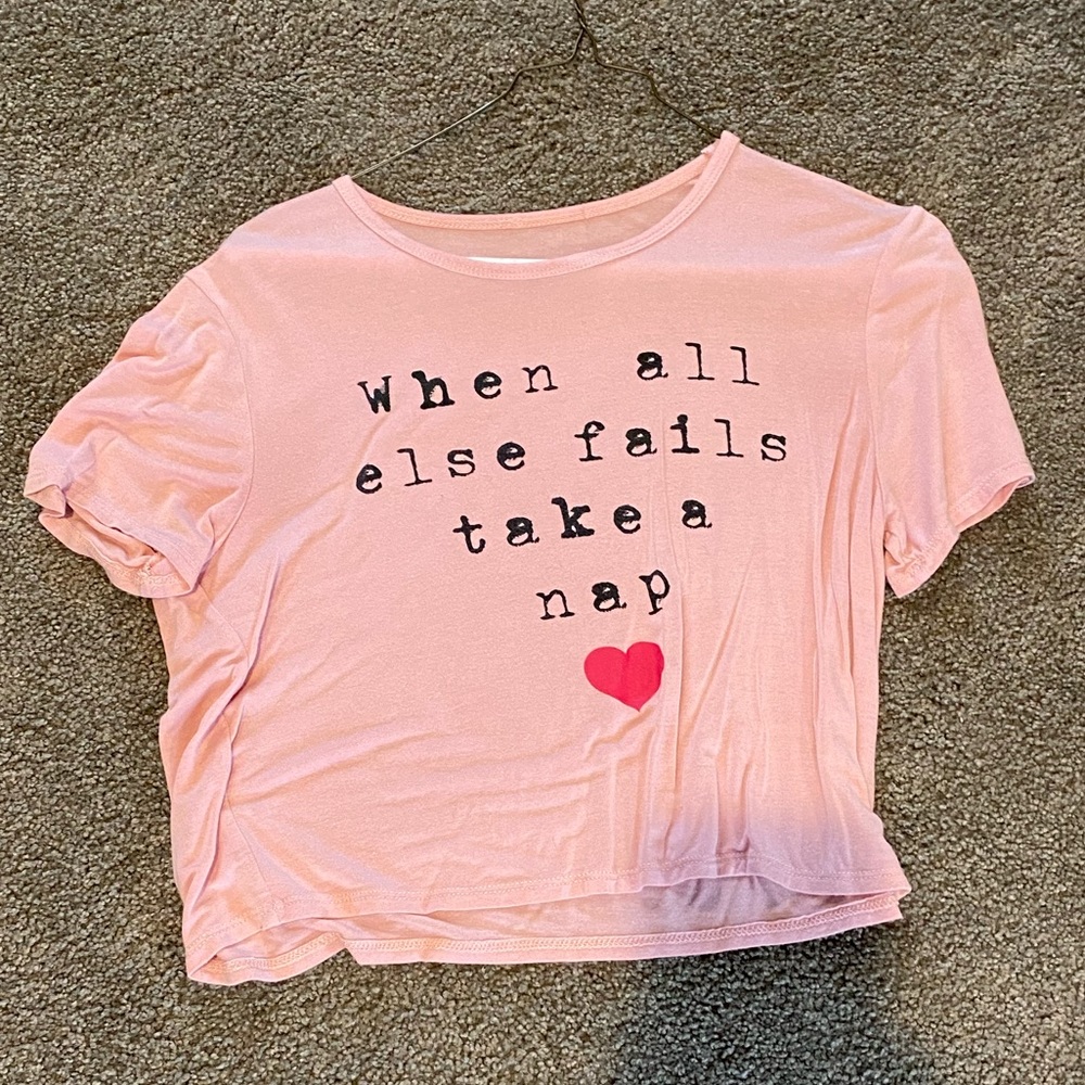 pink nap soft t-shirt